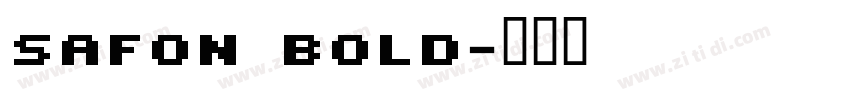 SAFon Bold字体转换